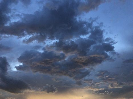 View of evening sky taken during the summer season in Chennai