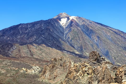 Pico de Teide, Tenerife, Canary Islands, Spain is a volcano in El Teide National Park and is a World Heritage Site