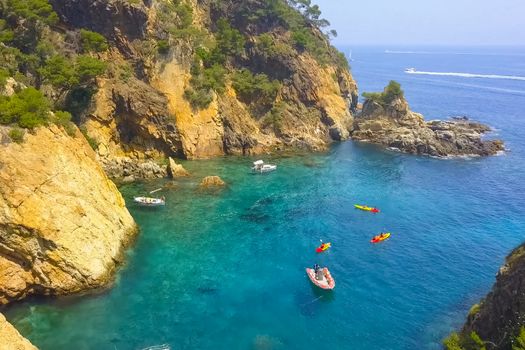 The Mediterranean coast in Spain. Spain's courts by the sea.