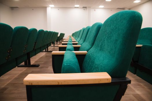 Chairs in a row in conference room
