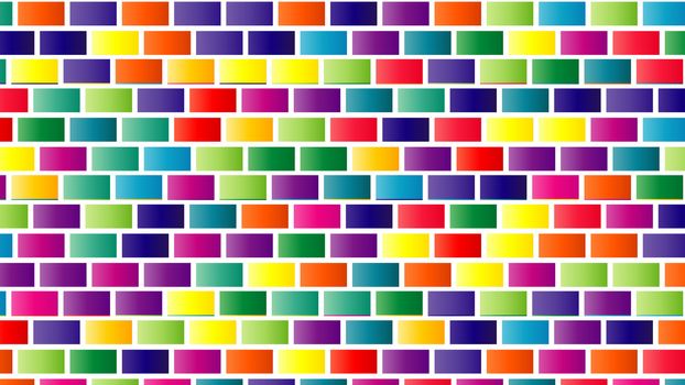 Bright colored mosaic background with geometric shapes pattern for wallpaper, tiles design and textile printing.