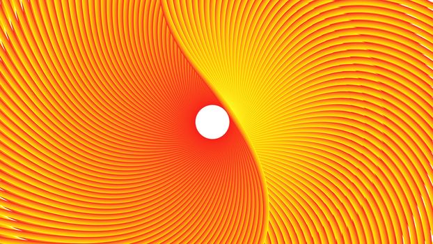 Illustration of orange color spirograph for background utilization