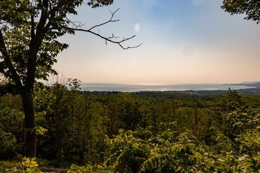 View of meaford ontario in panoramic formatting.