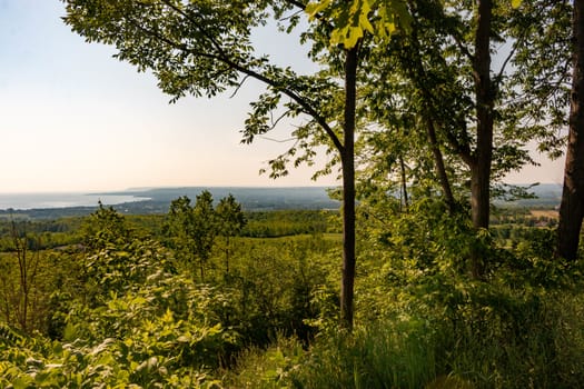 View of meaford ontario in panoramic formatting.