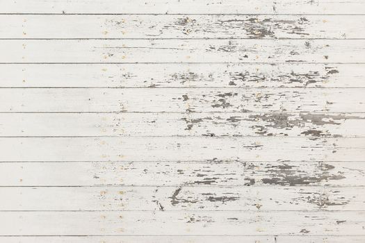 Old white and gray wooden boards backdrop texture with copy space