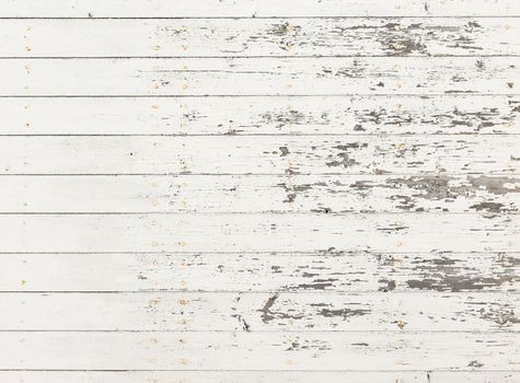Old white weathered wood for background texture
