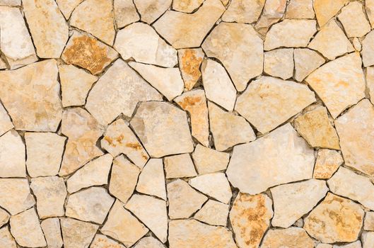 Brown and gray stone wall background texture 

