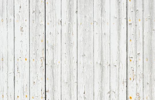 Old white painted wood for background texture with copy space