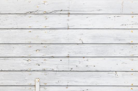 Old white painted wood for background texture