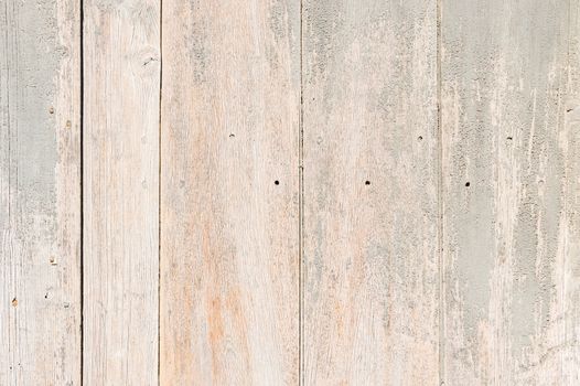Old weathered gray wooden planks background texture close-up with copy space