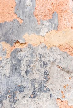 Vintage rustic damaged wall backdrop texture, close-up