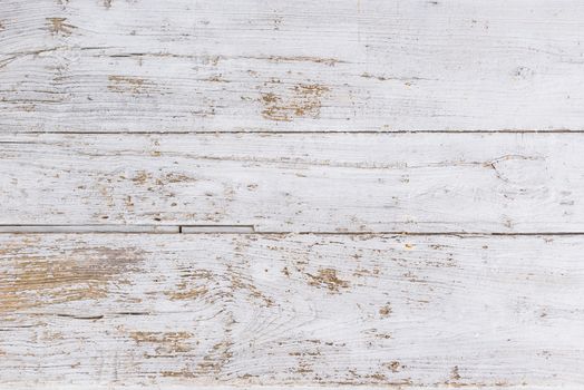 Old white painted wood for background texture