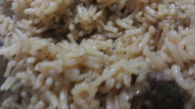 Basmati Rice Pulao or pulav with chana, or vegetable rice using chana also known as chana pulao