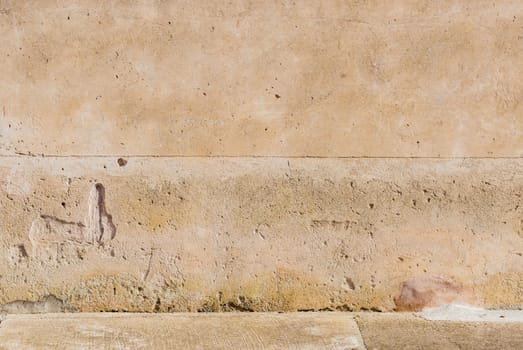 Background scene of vintage wall with sidewalk 


and copy space