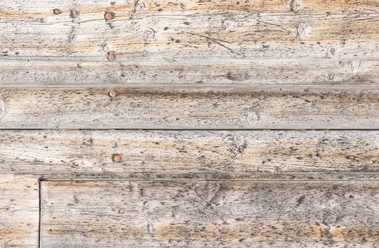 Old gray weathered wooden planks background texture with copy space