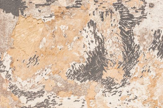 Close-up of vintage wall plaster background texture