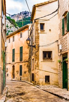View of the old village of Estellencs on Majorca island, Spain