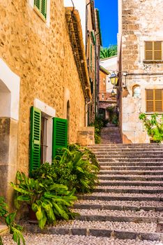 Old village of Fornalutx on Majorca, Spain Balearic Islands