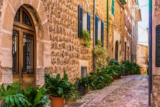 Picturesque village Fornalutx on Mallorca, Spain Balearic Islands