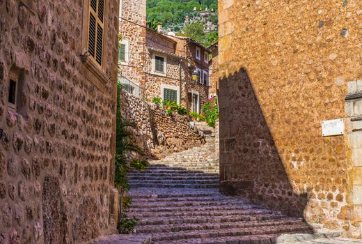 Spain Majorca, old mountain village of Fornalutx, Balearic Islands