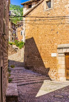 Mediterranean village Fornalutx on Mallorca, Spain Balearic Islands
