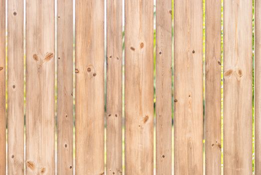 Wood planks of rustic garden fence background texture with copy space