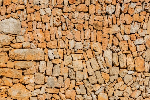 Old stone wall background texture, close-up