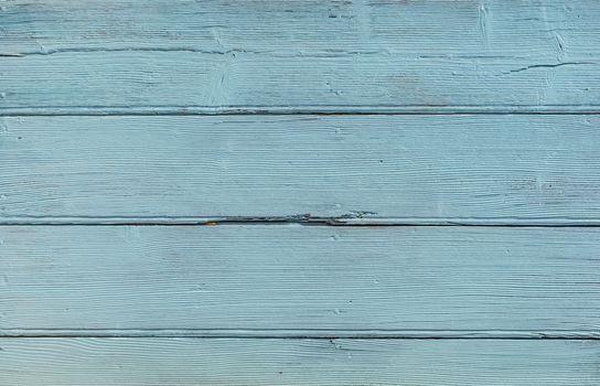 Blue painted wood background texture with copy space
