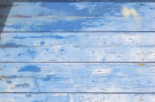 Rustic blue colored wood backdrop texture with copy space