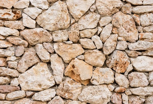 Old stone wall background texture, close-up