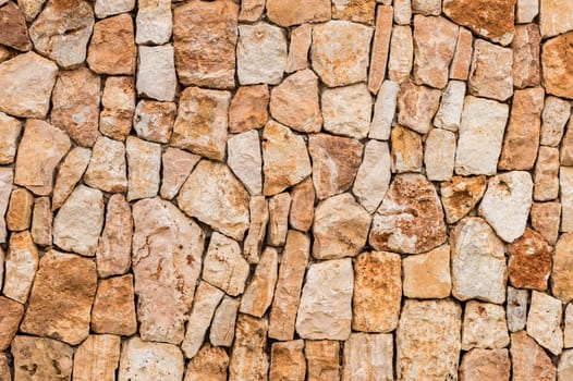 Stone wall background texture, structure close-up