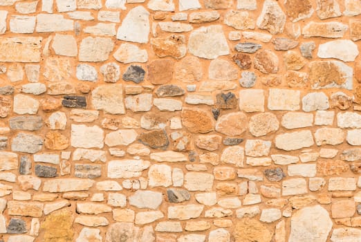 Natural vintage stone wall background texture, close-up