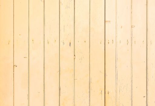 Beige colored wooden planks background texture with copy space