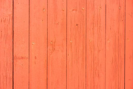 Red painted wooden boards background texture 