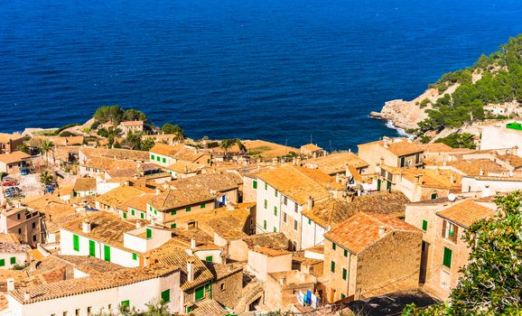 Banyalbufar village on Mallorca island, Spain mediterrean sea, Balearic islands