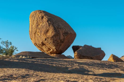 Solid granite boulders at Bulls Party at Ameib in the Erongo Region of Namibia