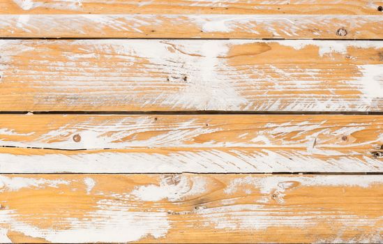 Vintage white brown colored wooden planks background texture 