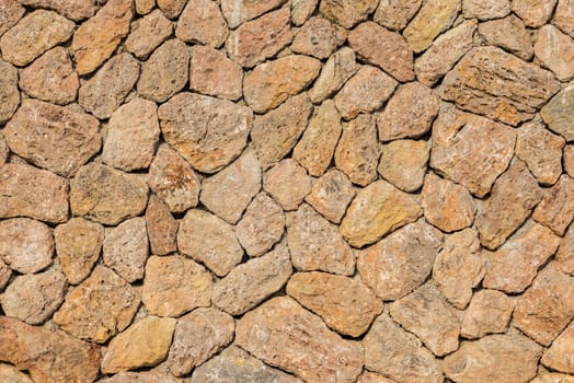 Stone wall background texture, structure close-up