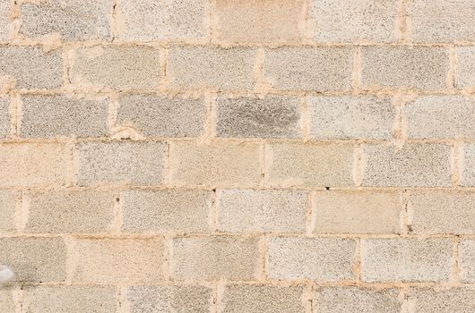 Close-up of construction site masonry wall texture