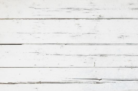 Vintage white and gray wooden boards backdrop texture with copy space