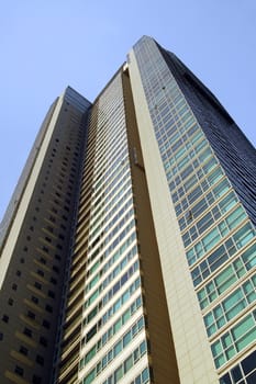 MANDALUYONG, PH, OCT. 1: St. Francis Shangri-La Place facade on October 1, 2015 in Mandaluyong, Philippines.