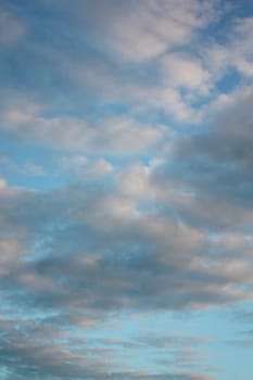 Beautiful evening sky with clouds