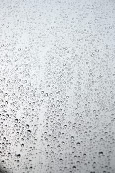 Drops of rain on the window (glass). Shallow DOF.