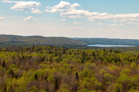 View of Rock Lake from the the Booth rock trail in Algonquin Park, Ontario, Canada