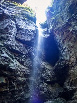 The Breitachklamm deepest rock canyon in Europe from Oberstdorf to the Kleinwalsertal