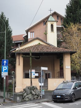 SETTIMO TORINESE, ITALY - CIRCA NOVEMBER 2019: San Rocco (meaning Saint Roch) chapel