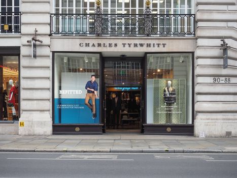 LONDON, UK - CIRCA SEPTEMBER 2019: Charles Tyrwhitt storefront