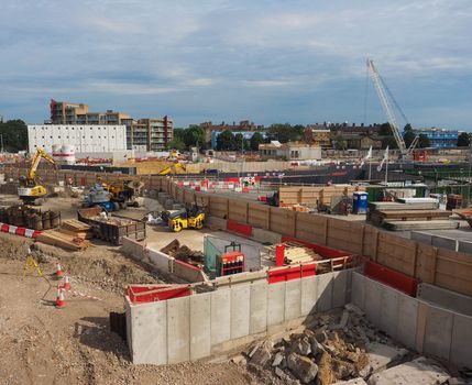 LONDON, UK - CIRCA JUNE 2019: Battersea Power Station redevelopment building site