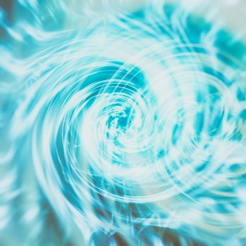 Blue and black abstract background for design with radial blur. Electric storm.