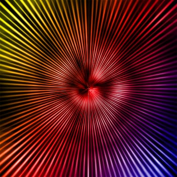 Rainbow colors beams abstract background for design with radial blur. Gradient.